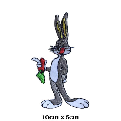 Bunny Animated Cartoon bestickt Patch Bügelbild Aufnäher Abzeichen