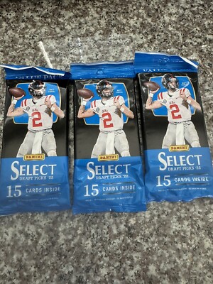 2022 Panini Select Draft Picks Football NFL Value Packs 15 Cards LOT OF 3  