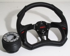 92 93 94 95 Civic Eg Battle Style Steering Wheel Full Black Hub Adapter