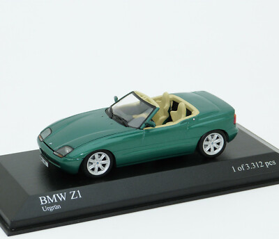BMW Z1 Roadster 1989-1991 green vert verde urgrün met. Minichamps 400020100 1:43
