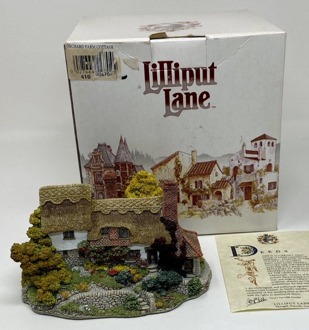 Lilliput Lane Orchard Farm Cottage Ornament Figurine (670) NEW 