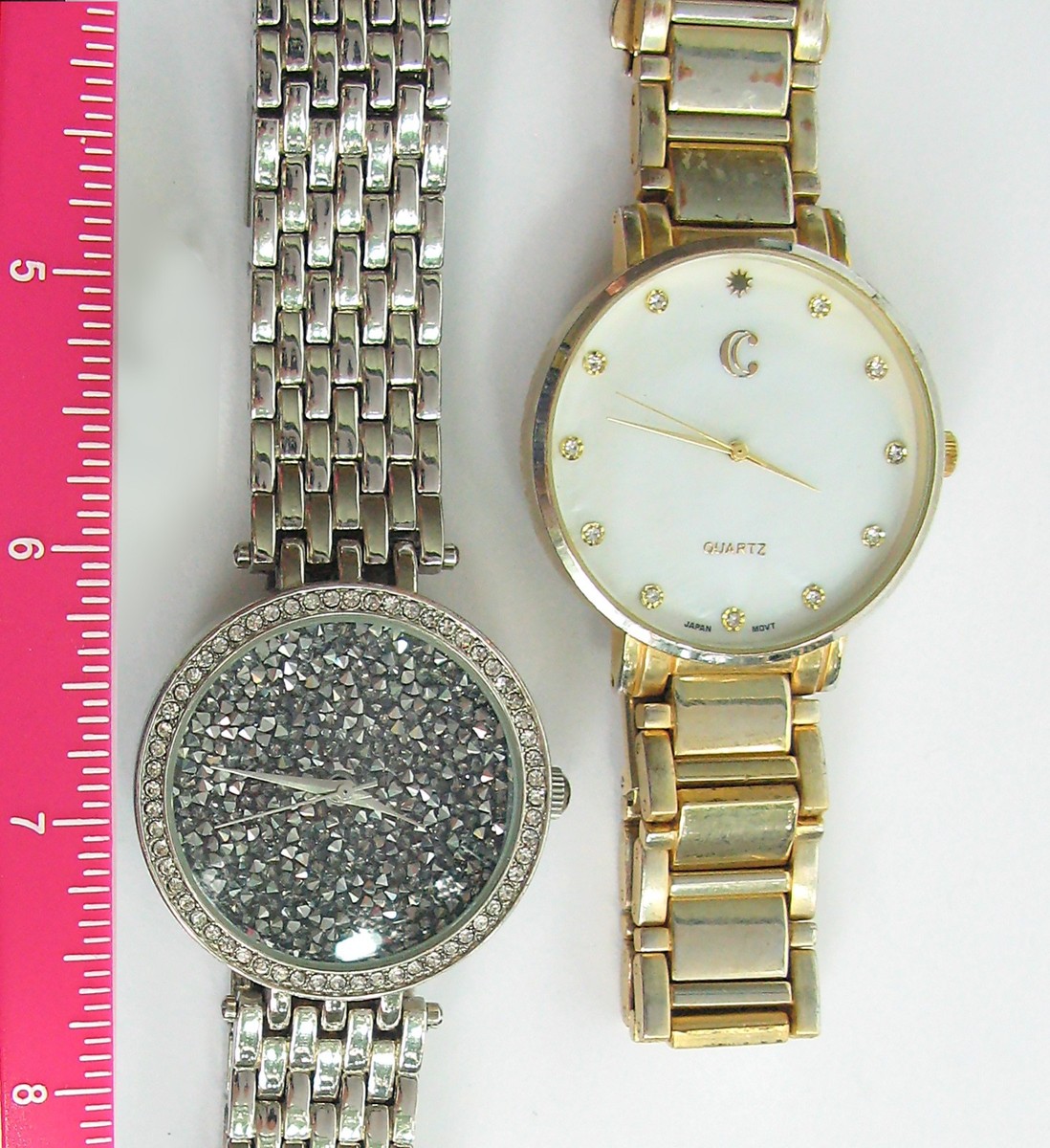 Charming Charlie Silver Druzy Crystal Stainless Steel Watch  display picture 1