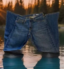 George athletic denim jeans boot cut Men's size 29 x 30 Dark wash Western Cowboy