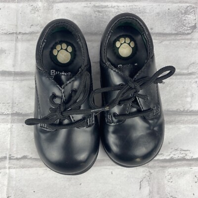 Buster Brown Kids Dress Shoes Black Genuine Leather Size 6M | eBay
