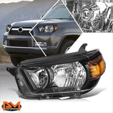 For 10-13 Toyota 4Runner Trail SR5 Factory Style Left Side Headlight Black/Amber