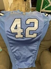 Game Worn Used Nike North Carolina Tar Heels Football Jersey #42 Size 52 Large