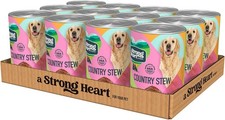 A Strong Heart Wet Dog Food Country Stew 22 oz Cans Pack of 12 Made in The USA 1.96 per gallon