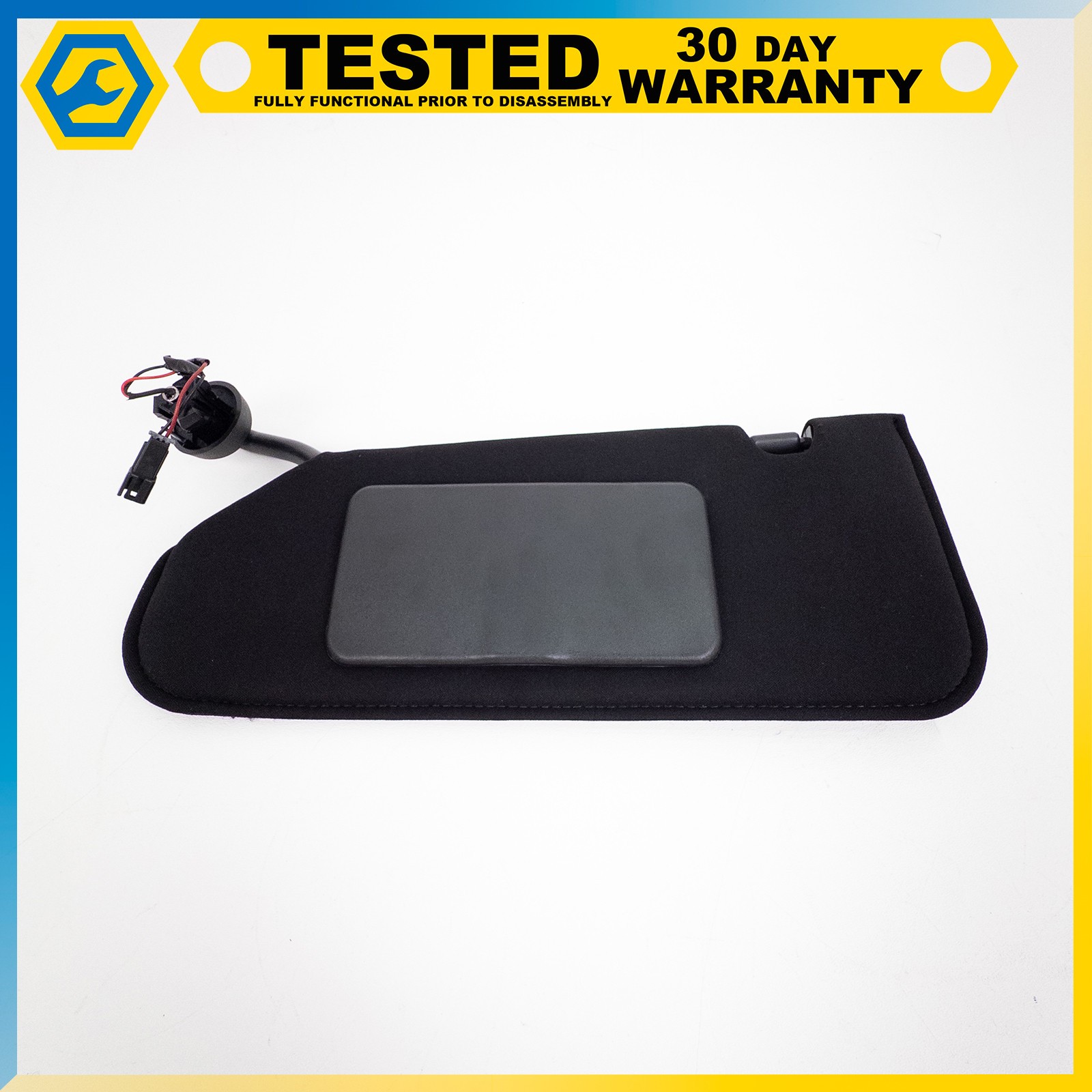 05-13 CHEVROLET CORVETTE C6 LEFT DRIVER SIDE INNER SUNSHADE SUNVISOR BLACK OEM