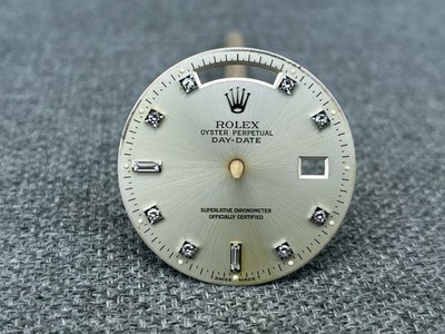 Rolex Day-Date 18039/18239 Whitegold Silver Diamond Dial 