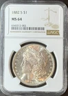 1882-S $1 NGC MS64  Morgan Silver Dollar * San Francisco Mint