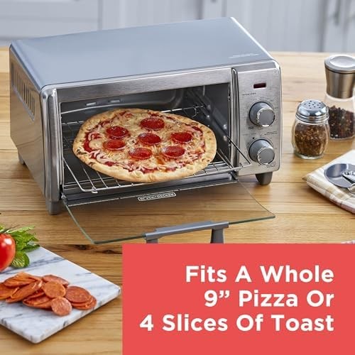 4 Slice Air Fryer Toaster Oven Bake Broil Keep Warm