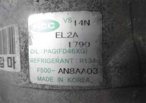 KLIMA PUMPE Hyundai i30 (FD)(06.2007->) 1.4 G4FA 2009 F500AN8AA03