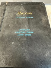 MARCONI AUTOMATIC DIRECTION FINDER AD 7092 SERIES TECHNICAL MANUAL 1968 VINTAGE