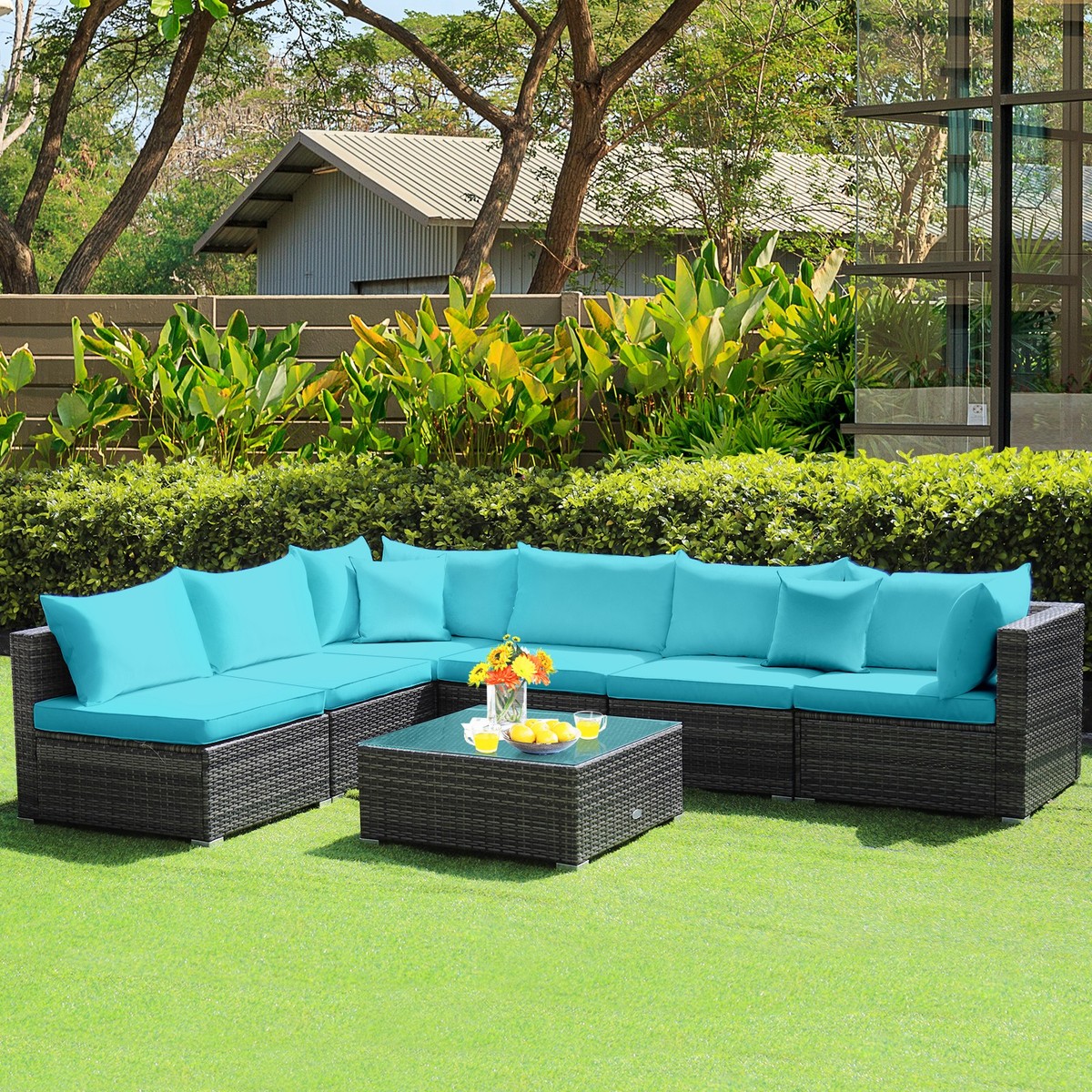 Couch Poly Wicker Outdoor Furniture Tortuga Outdoor Rio Vista