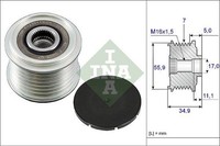 Lichtmaschine Generatorfreilauf FüR Porsche VW Audi Macan Panamera Cayenne