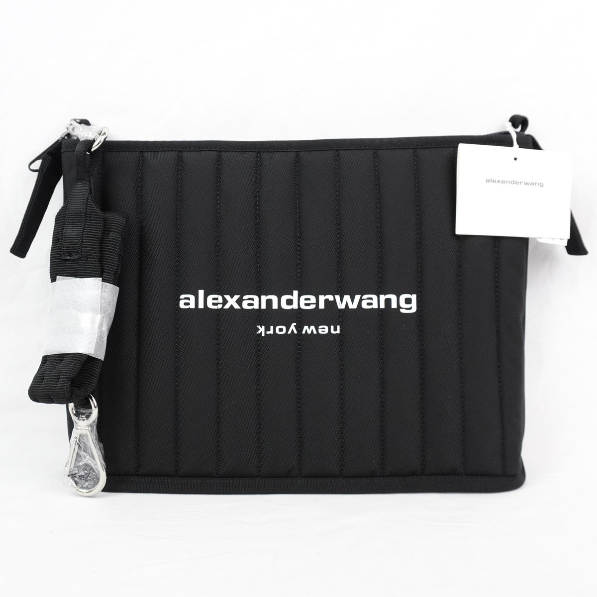 Alexander Wang Women's Nylon Logo Elite Tech Shoulder Bag In Black