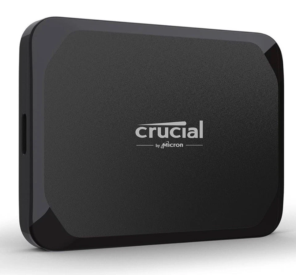 Crucial X9 Portable SSD 1TB/2TB/4TB USB-C 1050MB/s Shockproof External Drive