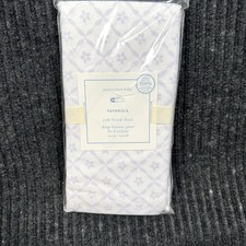 NIP Pottery Barn Baby Veronica Crib Sheet Organic Cotton Purple Lavender