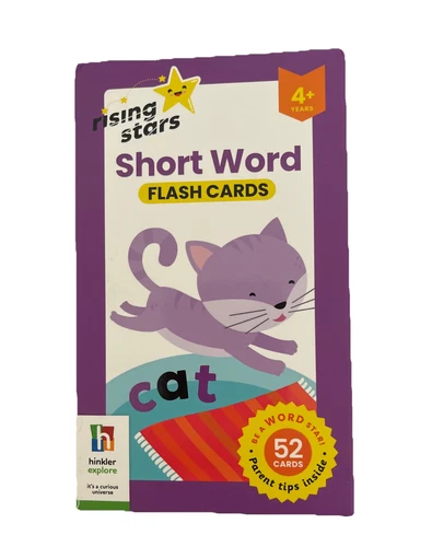 Jr. Explorers Hinkler Short Word Flash Cards Rising Stard Learn Teach English - Picture 1 of 6