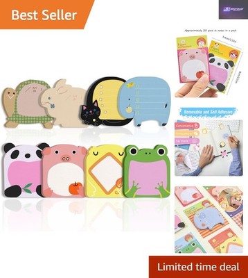 Entzückende 24 Stück Cartoon Haftnotizen - perfekt für Schule & Geschenk