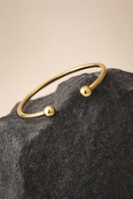 18ct Gold Mens Torque Bangle on Solid Sterling Silver British Made Hallmarked