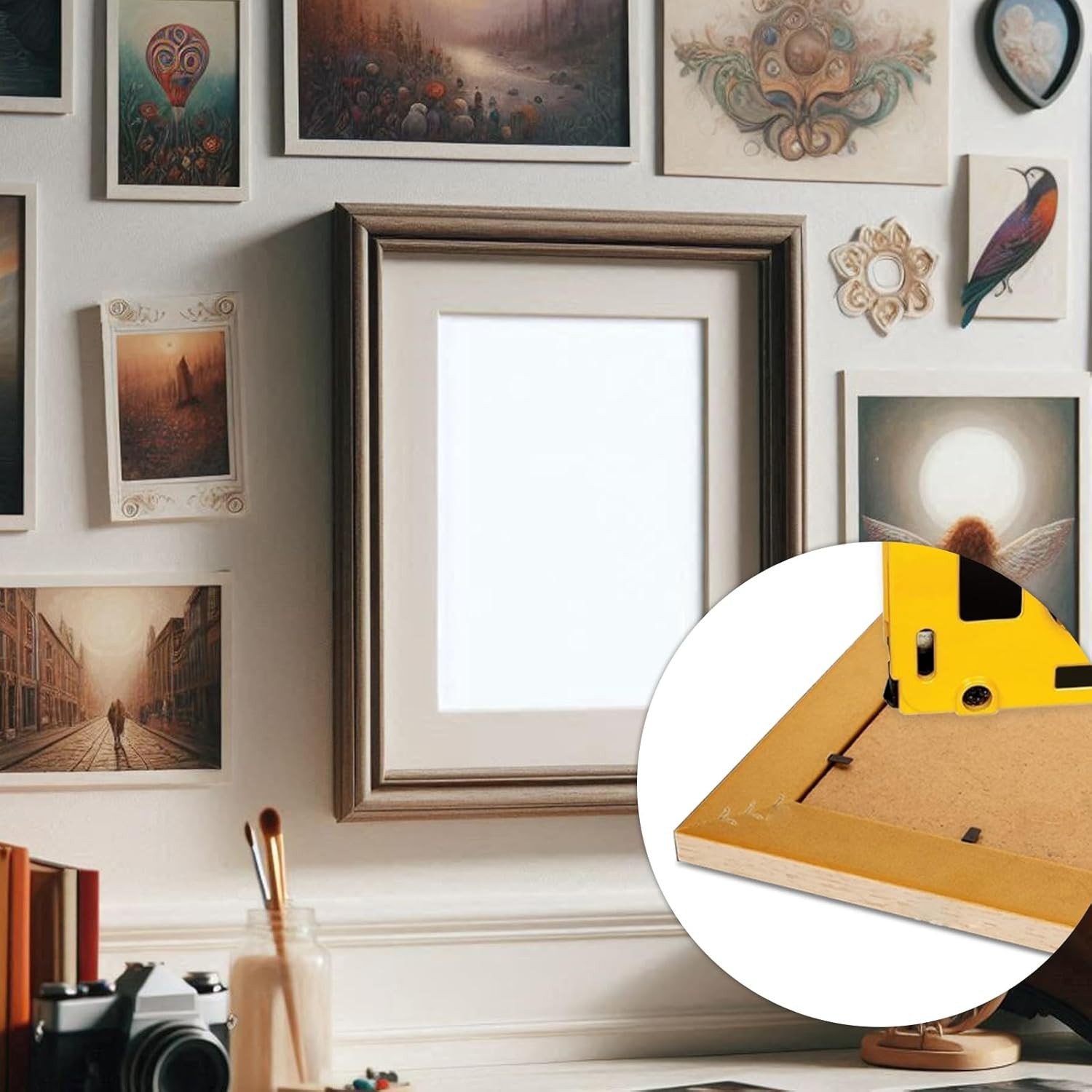 750 Pcs Picture Frame Points Refill Universal Flexible Inserts Point Drivers