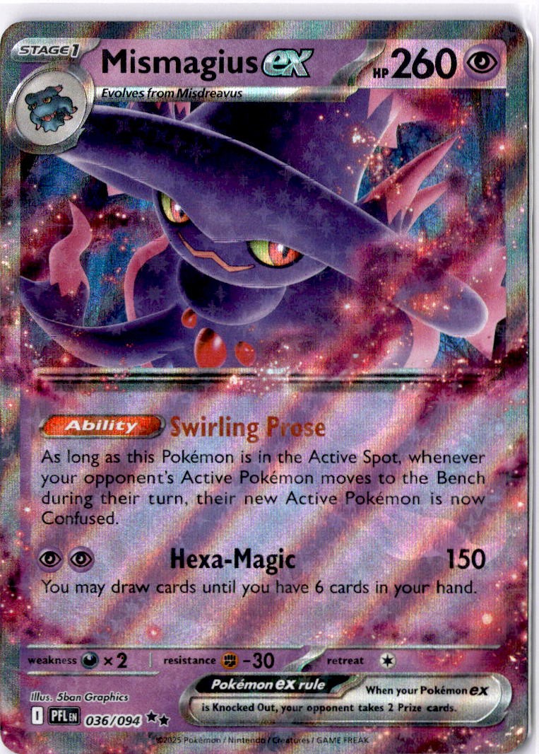Mismagius ex Double Rare ME02: Phantasmal Flames 036/094 NM