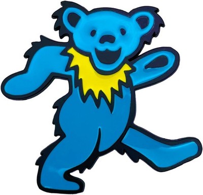 Enamel Magnet - C&D Visionary - Grateful Dead Blue Dancing Bear 3''x3'' NEW