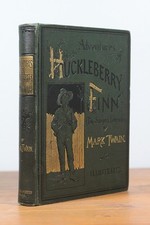 Mark Twain / Adventures of Huckleberry Finn Tom Sawyer's Comrade 1st ed 1885