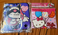 new SANRIO KUROMI HELLO KITTY BIRTHDAY PARTY SUPPLIES LOT banner  loot bags