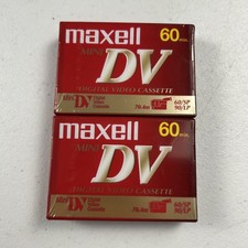 Lot of 2 Maxell Mini DV Digital Video Cassette 60 Min SP / 90 Min LP Sealed