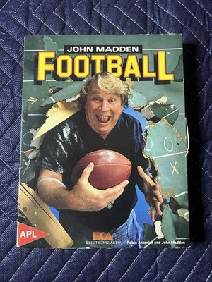 John Madden Football 1988 Apple II 5.25 Big Box EA COMPLETE W/ Season Ticket Box