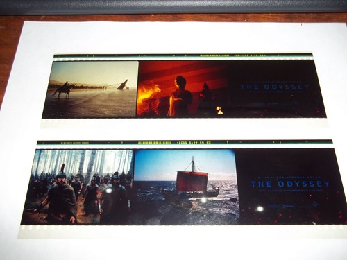 THE ODYSSEY FILM STRIPS(70MM). COMPLETE SET. STRIP 1 AND 2