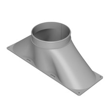 Triple 120mm Fan Duct Adapter - 3 4 5 Inch 75 100 125 mm - PC Exhaust, Sim Rig