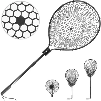 High Strength Large Landing Net - Fishing Net with Long Telescoping Handle an... - Picture 1 of 7