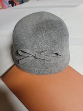 Vtg Henry Pollack Glenover Ladies Wool Felt Hat Gray