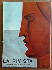 La Rivista illustrata May 1929 Dux Chiarelli Mattioli Garbo Spallanzani Navi