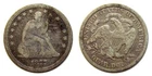 Seated Liberty Quarter Dollar 1877 Variety 4 Resumed G - VG Condition