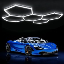 Car Detailing LED Shop Light Honeycomb Hexagon for Workshop Garage Warehouse Gym