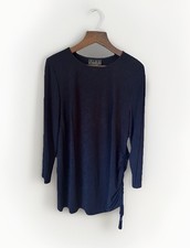 Alex Evenings Navy Blue Sinched  Mother of The Bride   Groom Dress Plus Size 16W