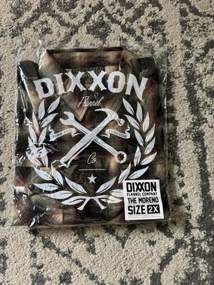 Dixxon Men's Long Sleeve Flannel Button-Up  The Moreno  2XL BNIB