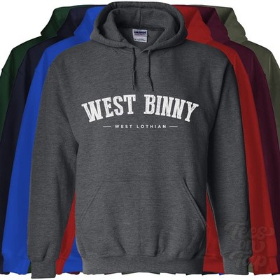 WEST BINNY WEST LOTHIAN HOODIE Ecclesmachan Schottland College Uni-Stil