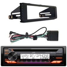 JVC KD-T92MBS Marine Bluetooth USB Receiver Bundle Combo with Adapter Kit