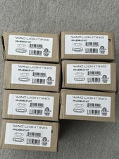 Lot Of 7 Pieces WAC Lighting HR-LED90-27-WT LED Round Puck Lights, 27K in White