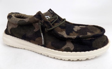 Hey Dude Wally Linen Camo Big Kids Casual Shoes Size Girls 4 Boys 5