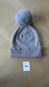 ugg hat with fur pom pom
