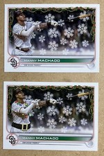 2022 Topps Holiday - Manny Machado - 820 SP code Lights Necklace #HW143 + Base