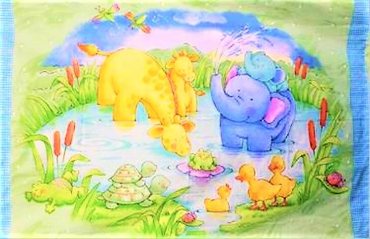 ' THE POND ' QUILT - Size 144.5cmW x 168cmL - Image 2 of 4