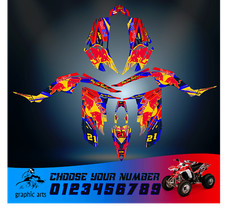 Yamaha Raptor 350 Graphics Kit 2004-2006 2009-2014 ATV Decals Stickers Custom