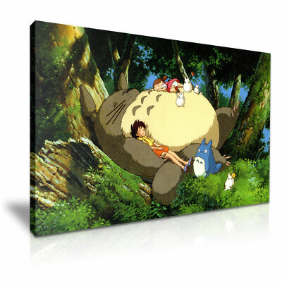 My Neighbour Totoro Stretched Canvas Print Wall Art 76x50cm